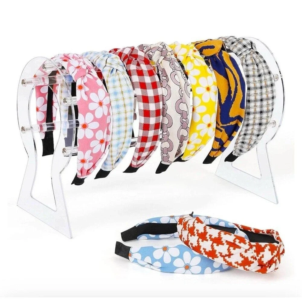 Acrylic Headband Holder Organizer Rack Display Stand Decorative Girls Room